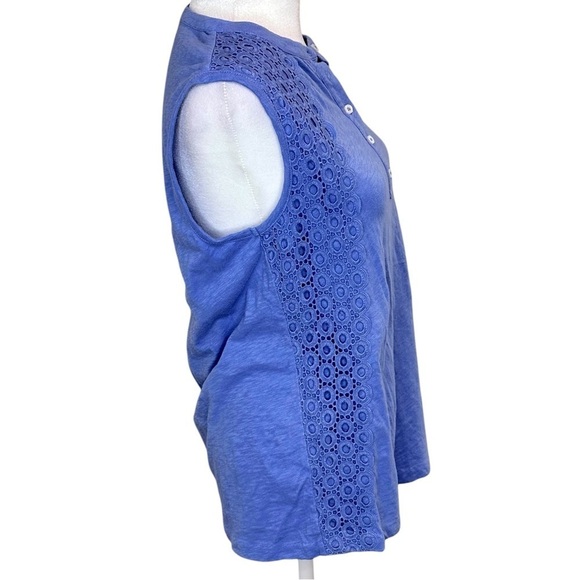 J Crew Factory Sleeveless Lace Detail Top Size S - Picture 6 of 10